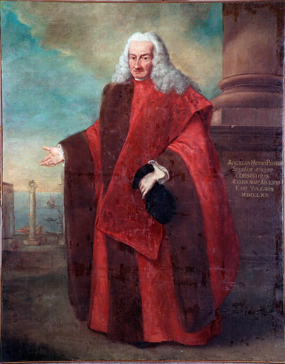 Portrett av senatoren i Republikken Venezia Angelo Memmo I Maleri av Alessandro Longhi (1733-1813) 1770 Søn 181x143 cm Venezia, Correr Museum av Alessandro Longhi