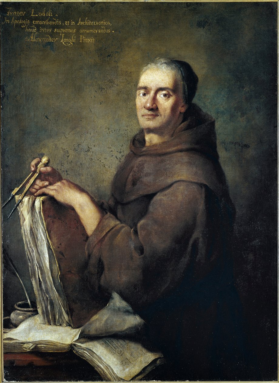 Portrett av arkitekturteoretikeren Carlo Lodoli (olje på lerret av Alessandro Longhi