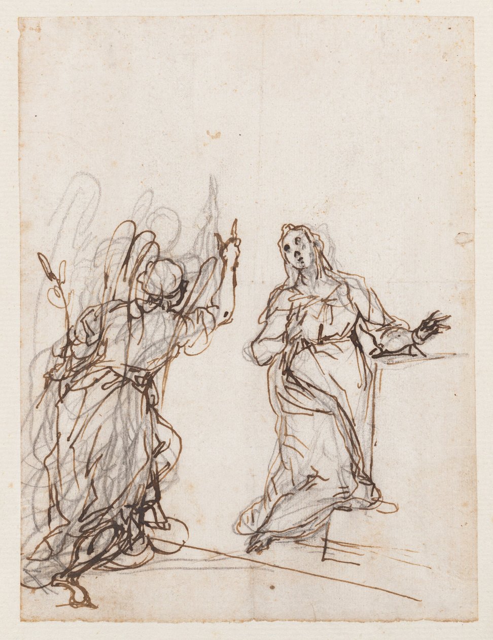 Bebudelsen, tidlig på 1600-tallet (penn- og blekktegning) av Alessandro Maganza