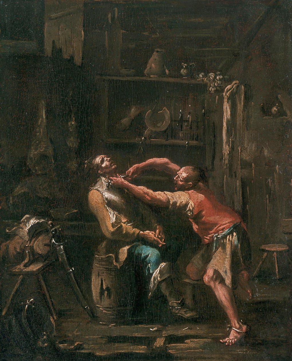 Landsbybarberen av Alessandro Magnasco