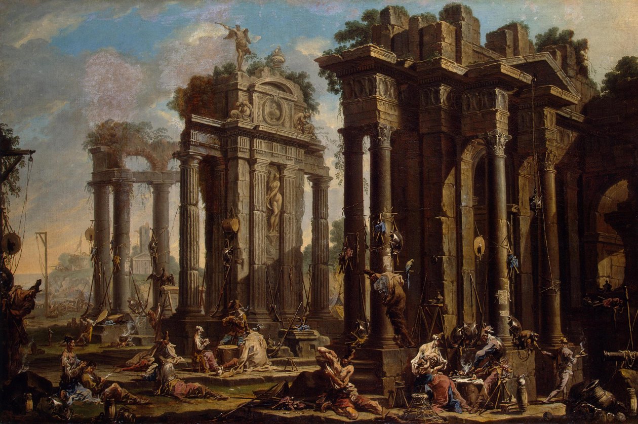 Stopp av Brigandene av Alessandro Magnasco