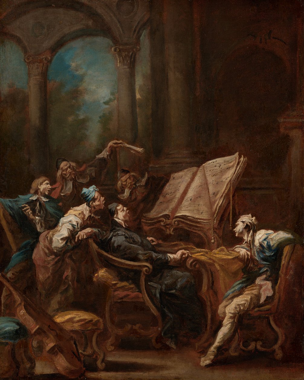 Korsangerne av Alessandro Magnasco