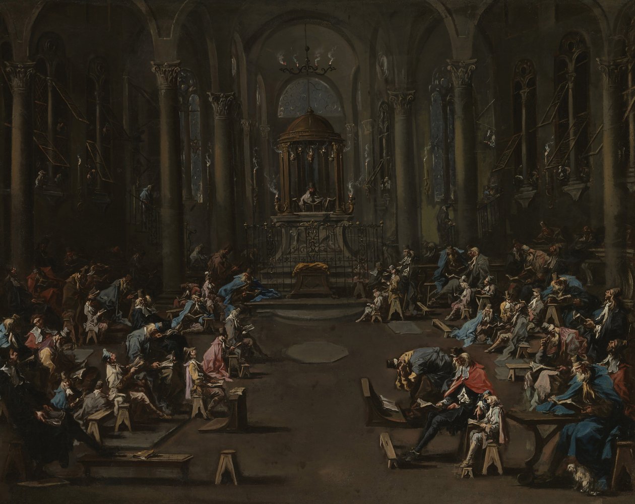 Synagogen, 1725-35 av Alessandro Magnasco