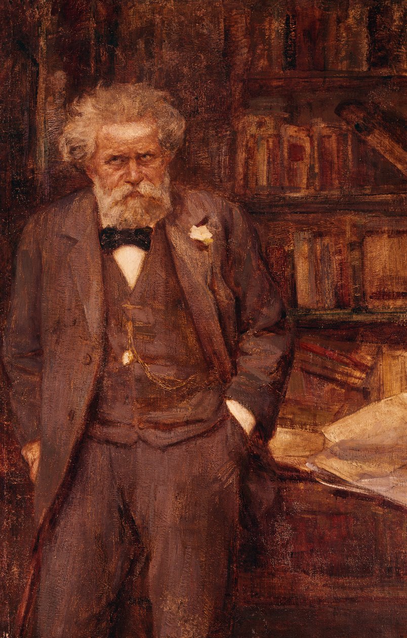 Portrett av den italienske poeten Giosue 