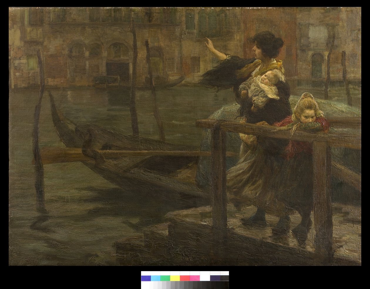 Krysset eller sjømannens avgang, 1901 av Alessandro Milesi