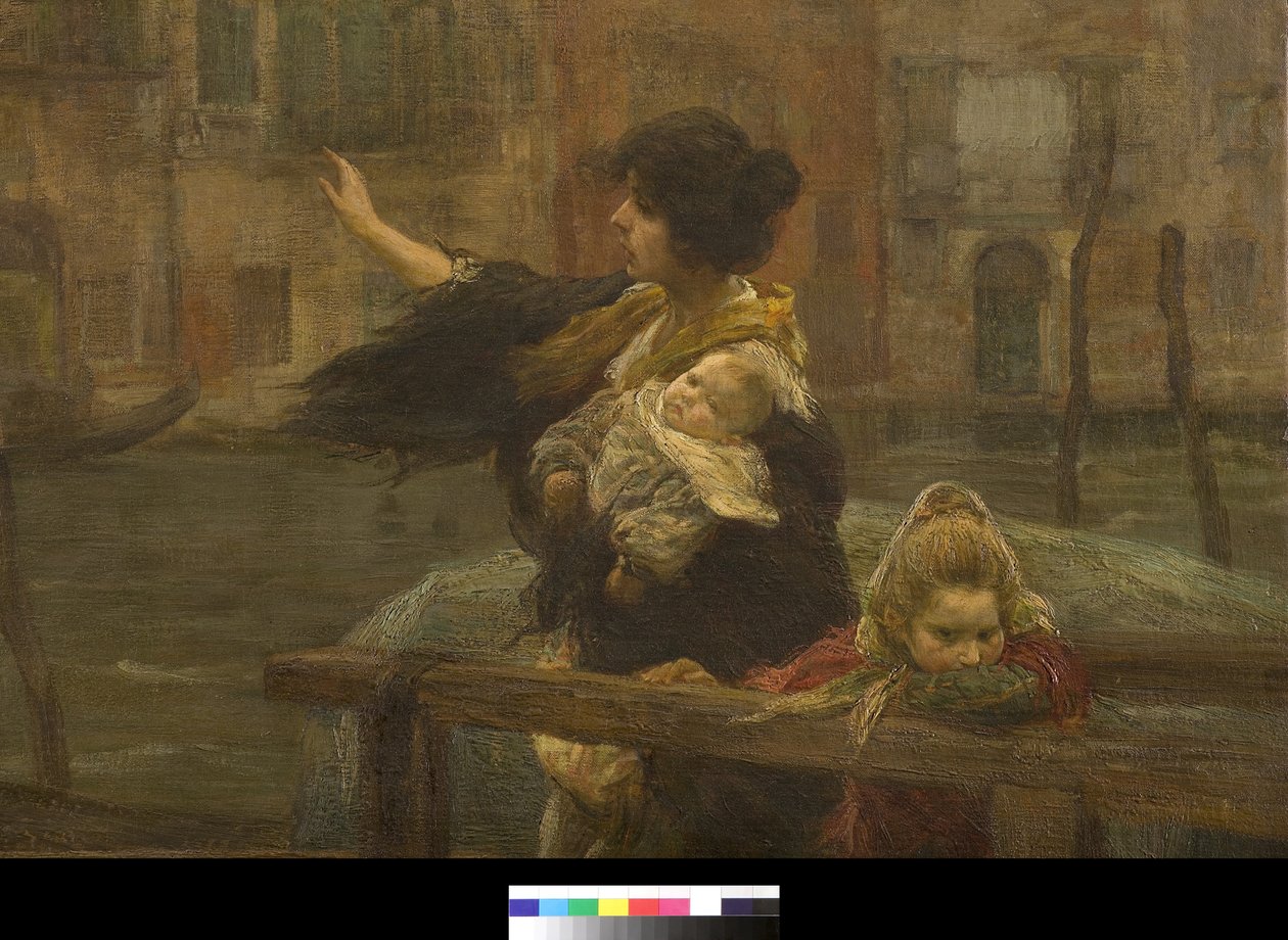 Krysset eller sjømannens avgang, 1901 av Alessandro Milesi