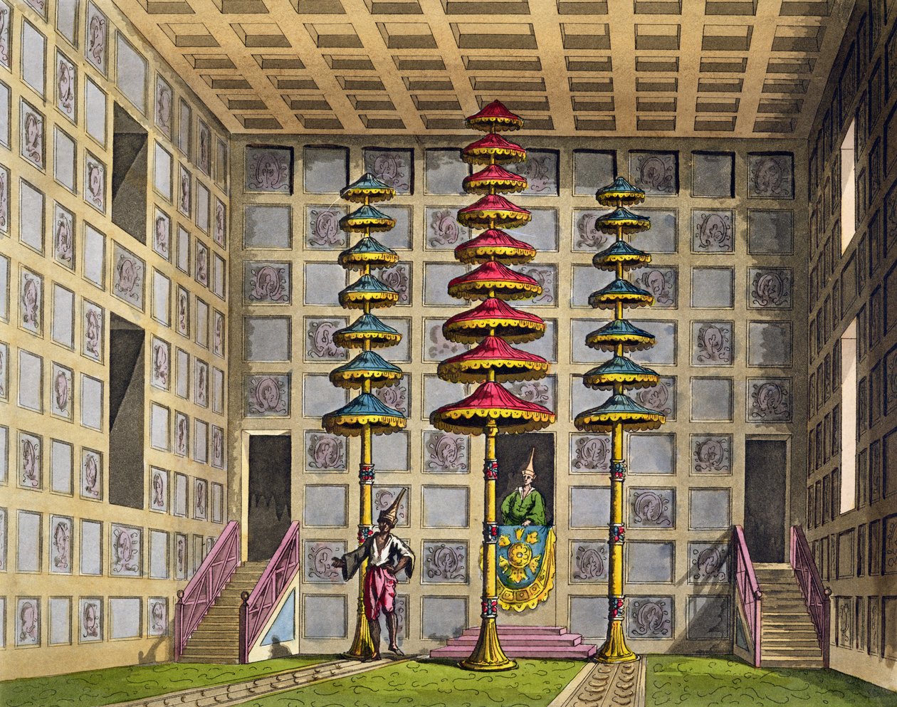 Audience Hall, Cochin China, plate 88 fra 