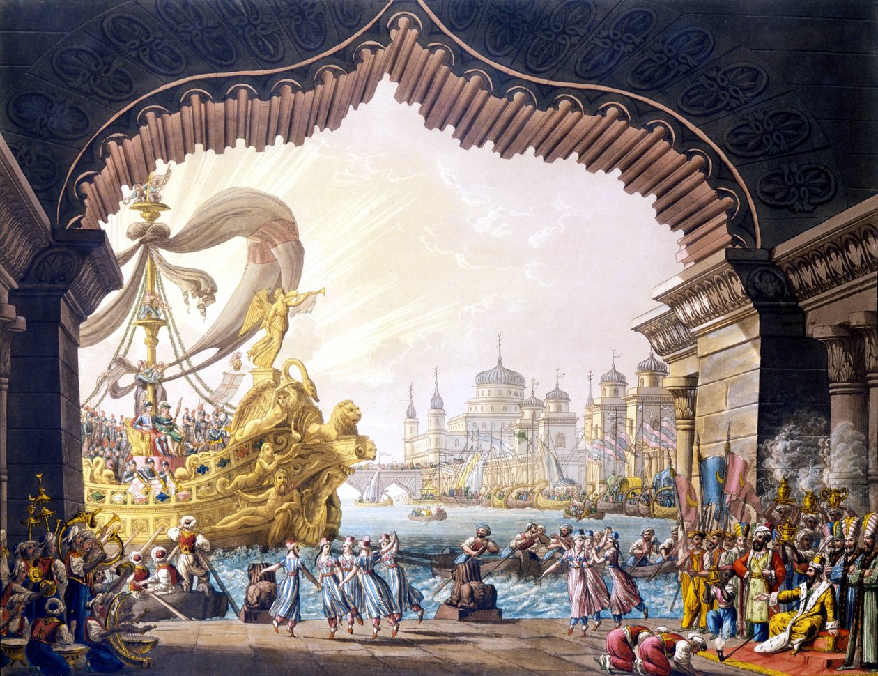 Korsfareren i Egypt av Alessandro Sanquirico