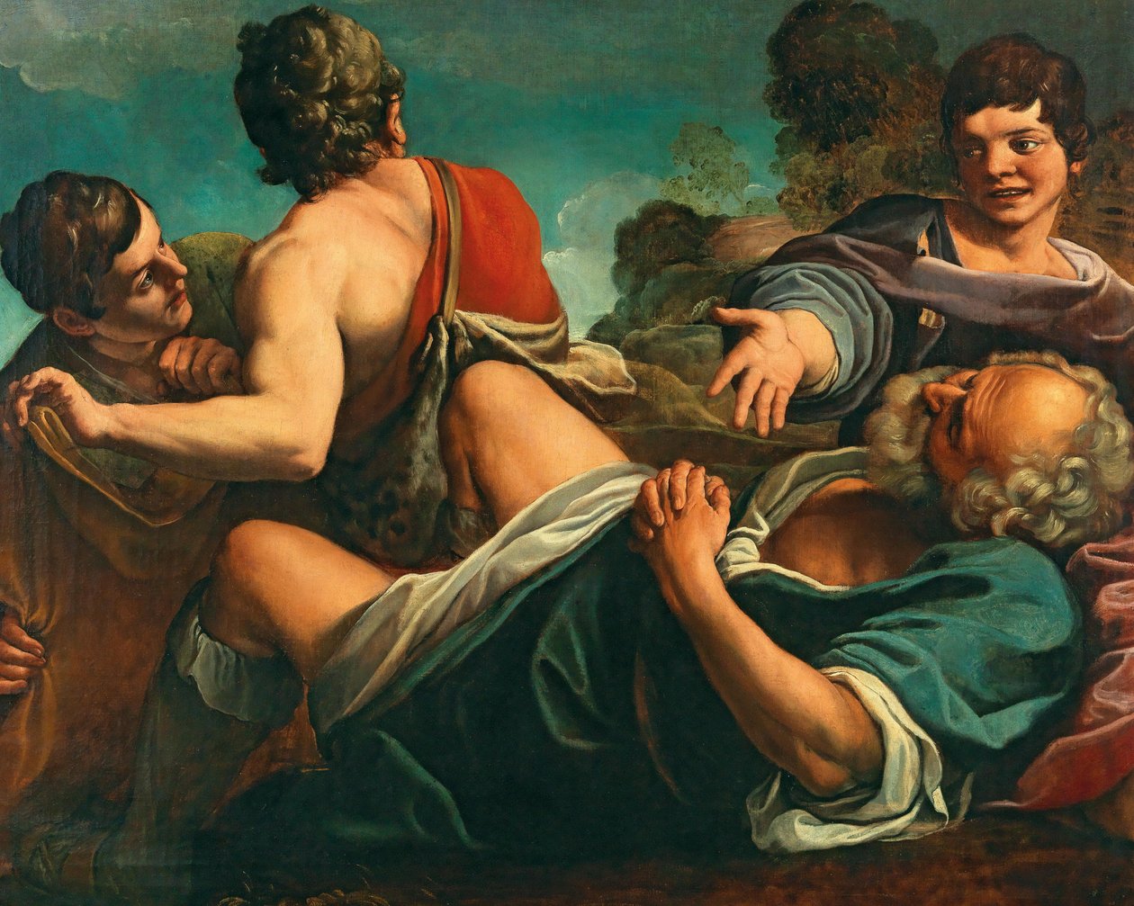 Noahs drukkenskap. av Alessandro Tiarini