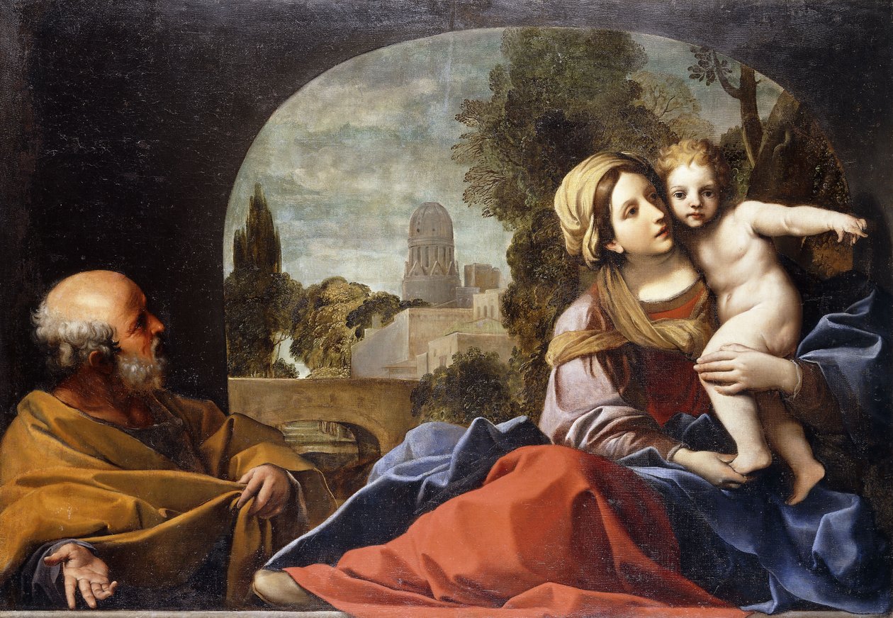 Den hellige familie, av Alessandro Tiarini