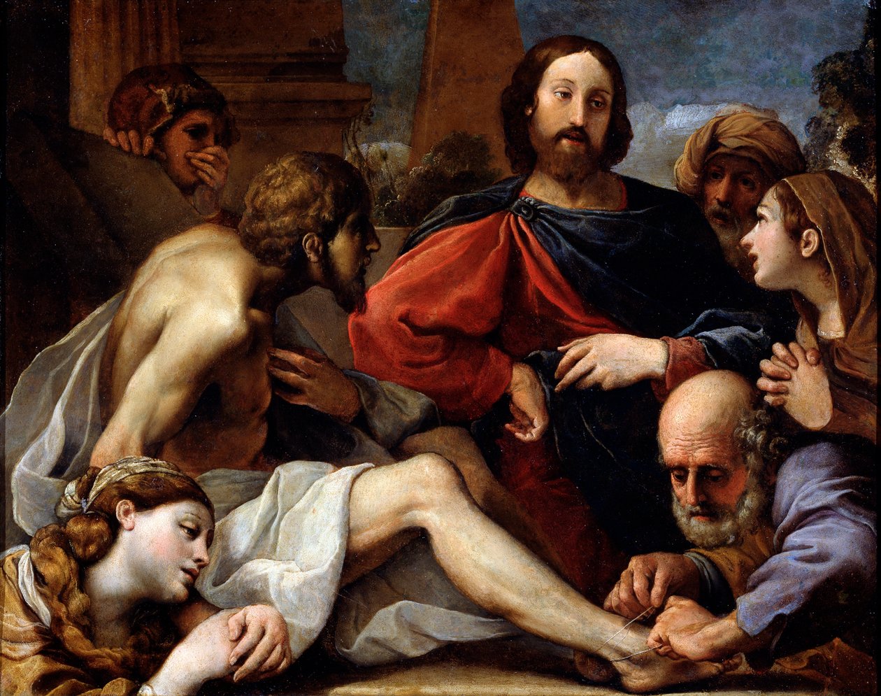 The Raising of Lazarus, slutten av 1500- eller 1600-tallet av Alessandro Tiarini