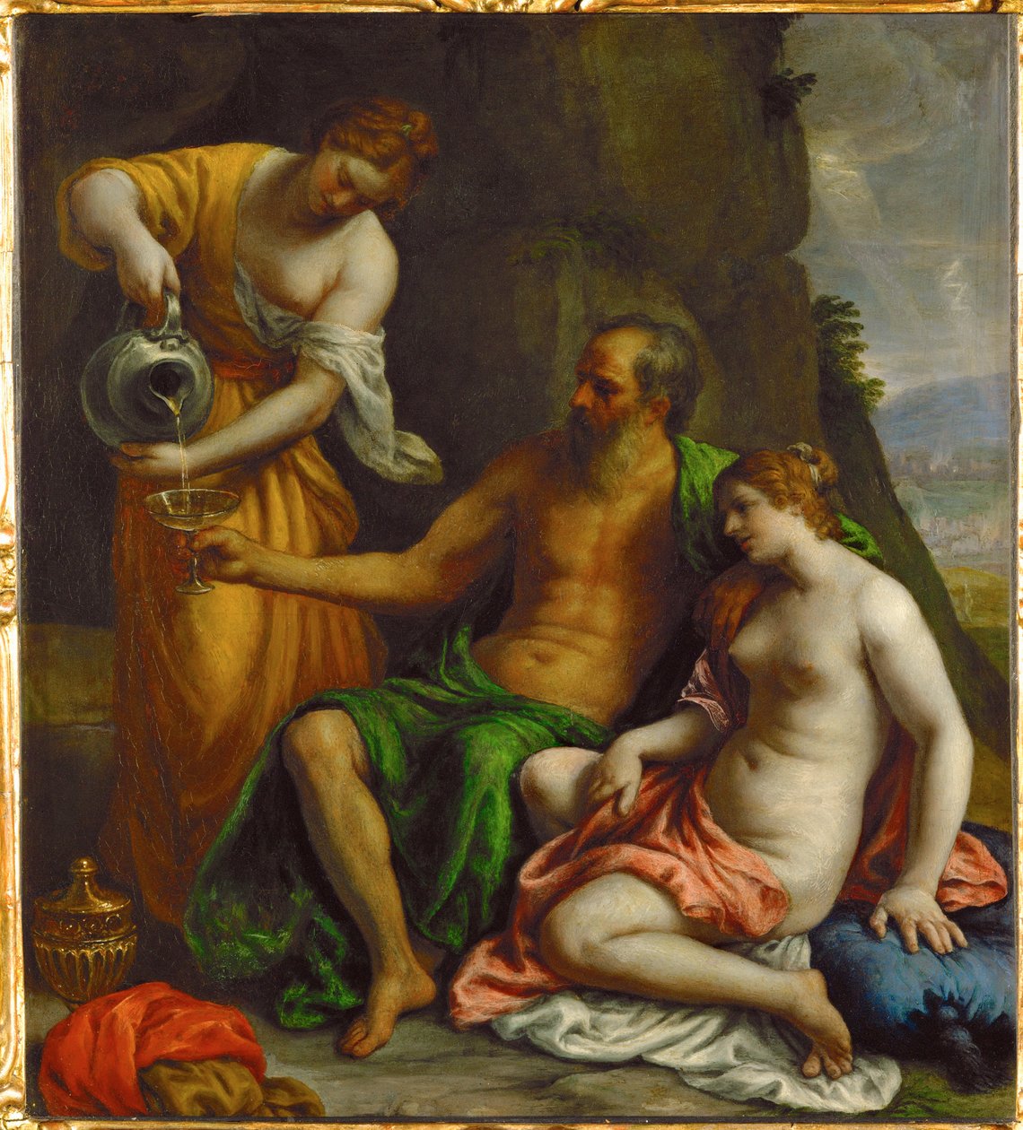 Lot og døtrene hans av Alessandro Turchi