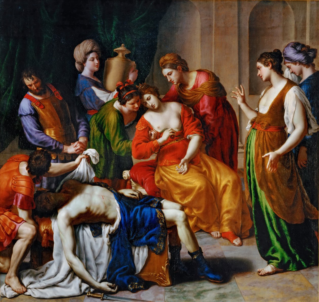 Kleopatras død av Alessandro Turchi