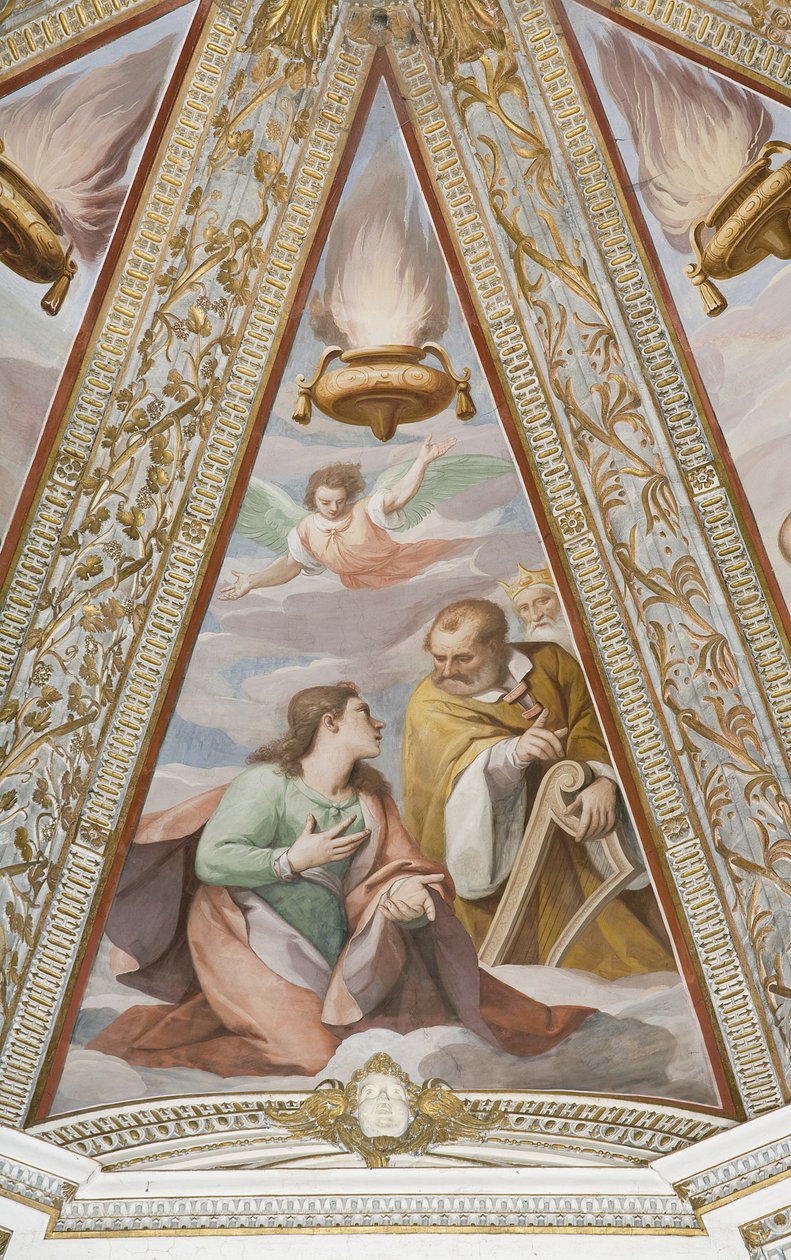 Kongene, fra den evige far og kongene (fresco) av Alessandro di Agostino and Sorri Pietro (c.1556 c.1621) Casolani