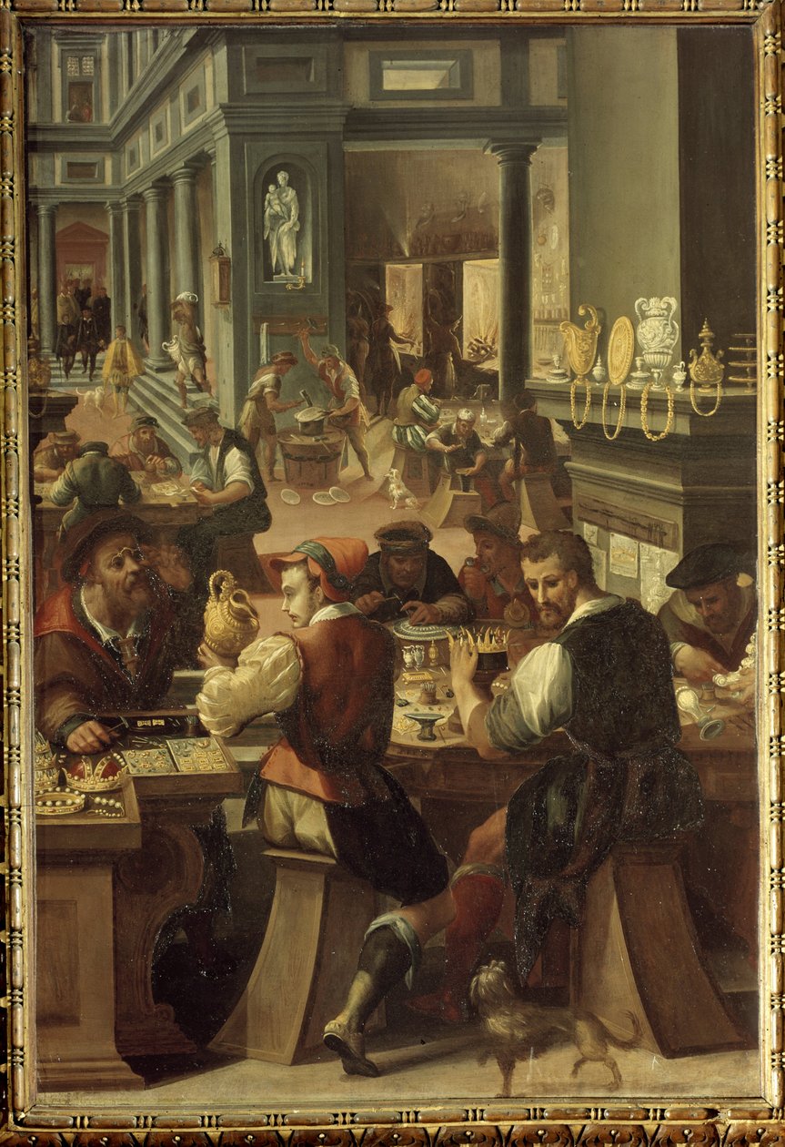 Manierisme: Et verksted for gullsmed (La bottega dell