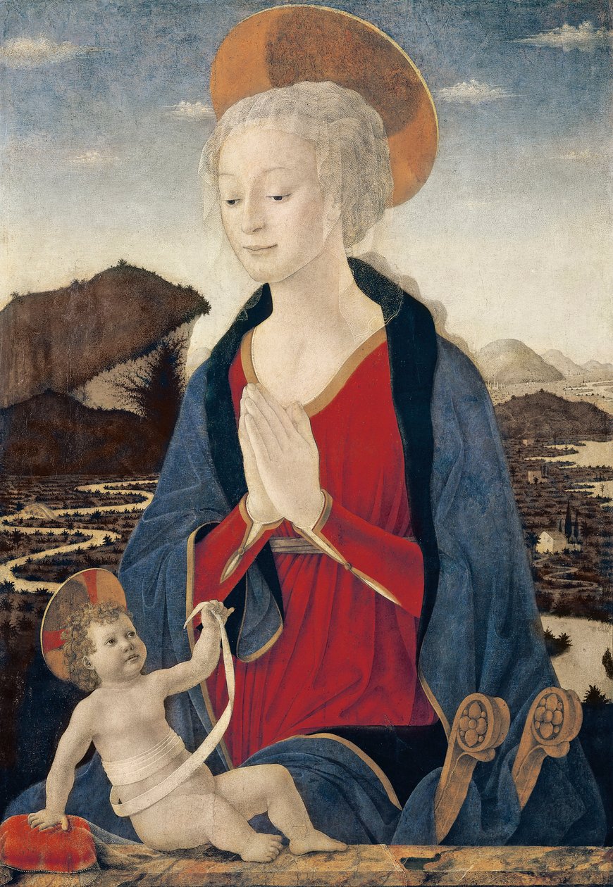 Madonna med barn av Alessio Baldovinetti