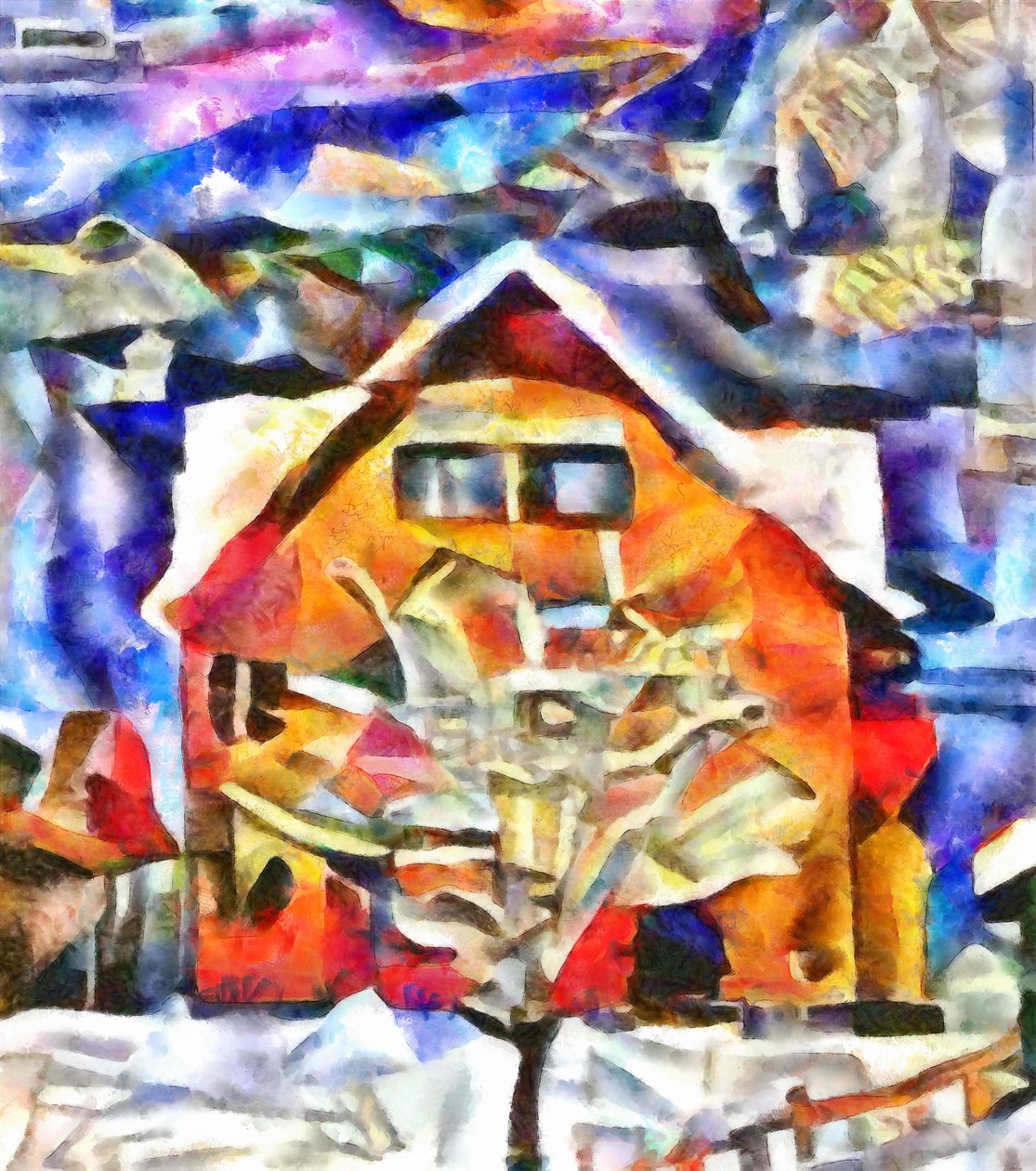 himmel før våren, 2017, av Alex Caminker