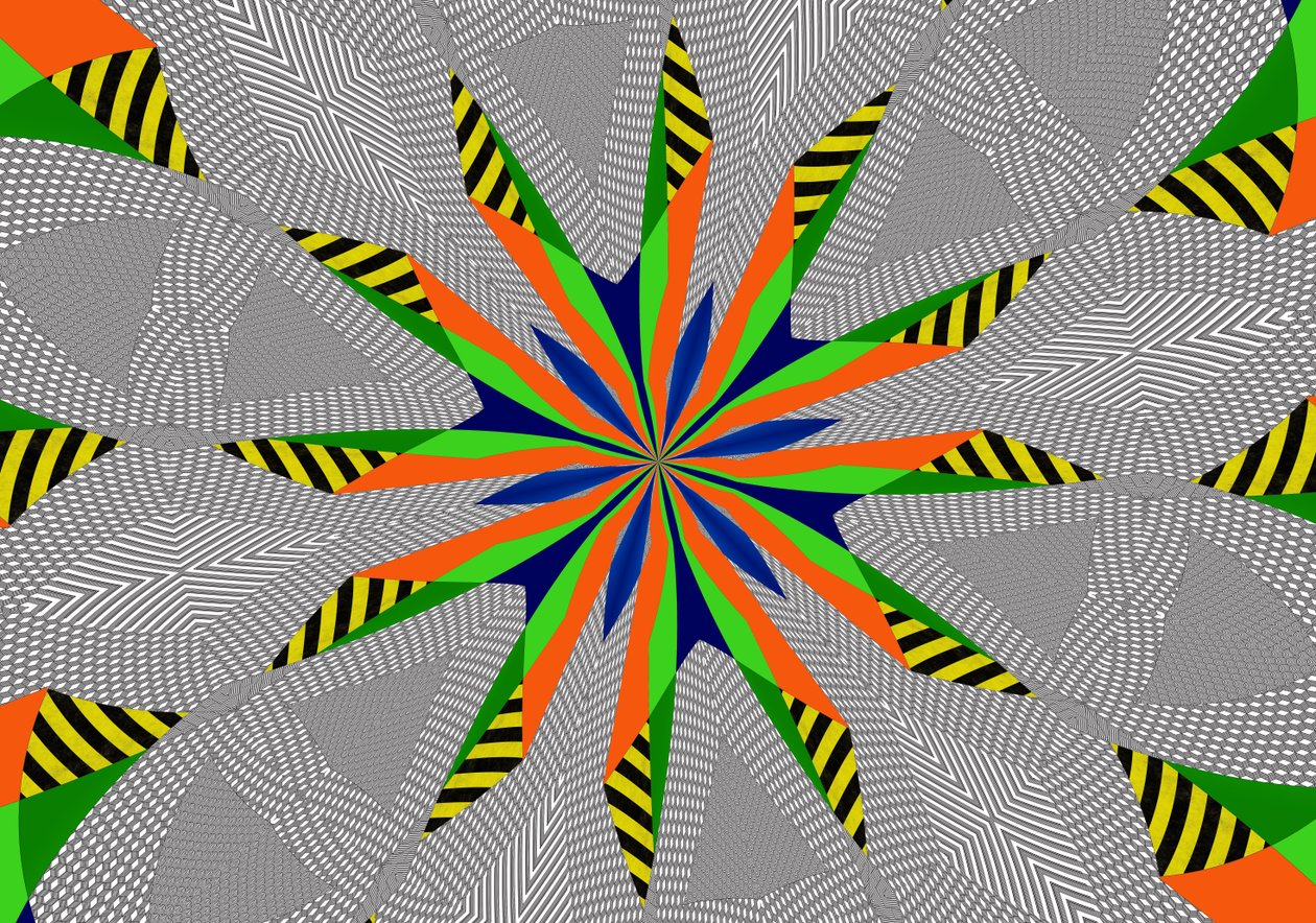 Clover, 2019, (blandet media) av Alex Caminker
