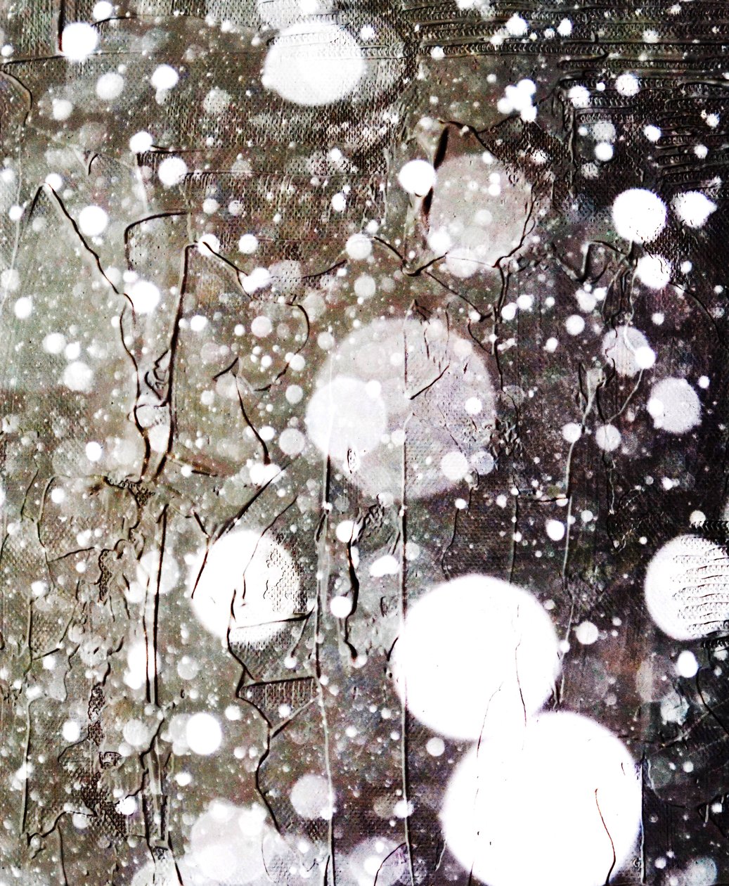 Snow, 2019, (blandet media) av Alex Caminker
