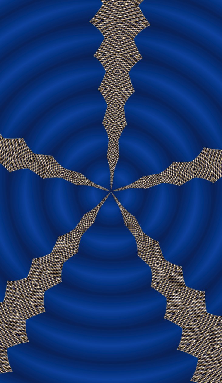 arabesk #21,2019,(gradient) av Alex Caminker