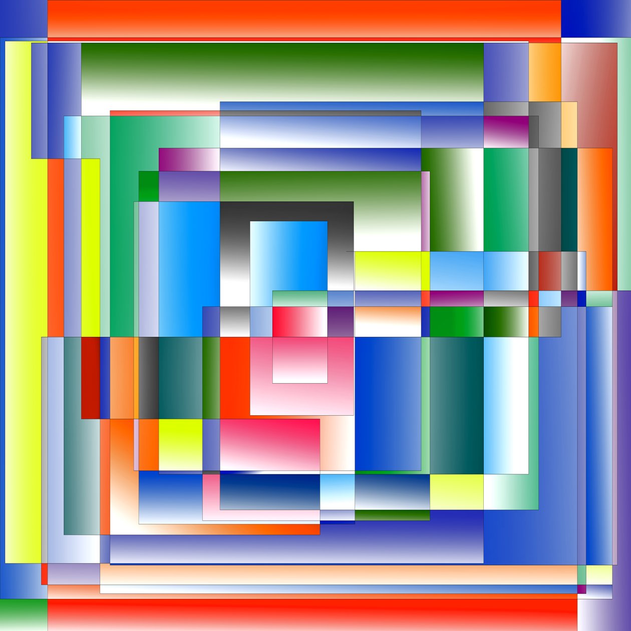 bybilde, 2019, (gradient) av Alex Caminker