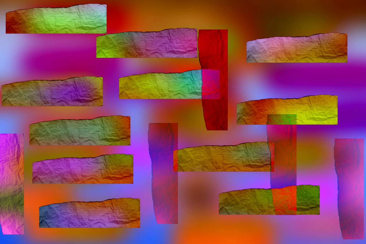 etude #13,2019,(blandet media) av Alex Caminker
