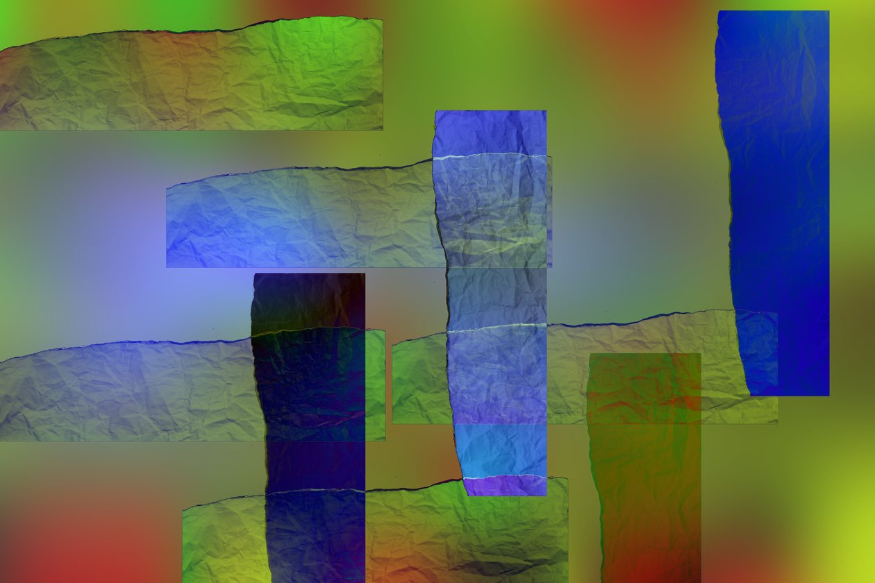 etude #14,2019,(blandet media) av Alex Caminker
