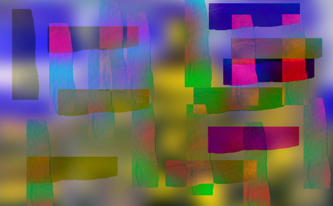 etude #15,2019,(blandet media) av Alex Caminker