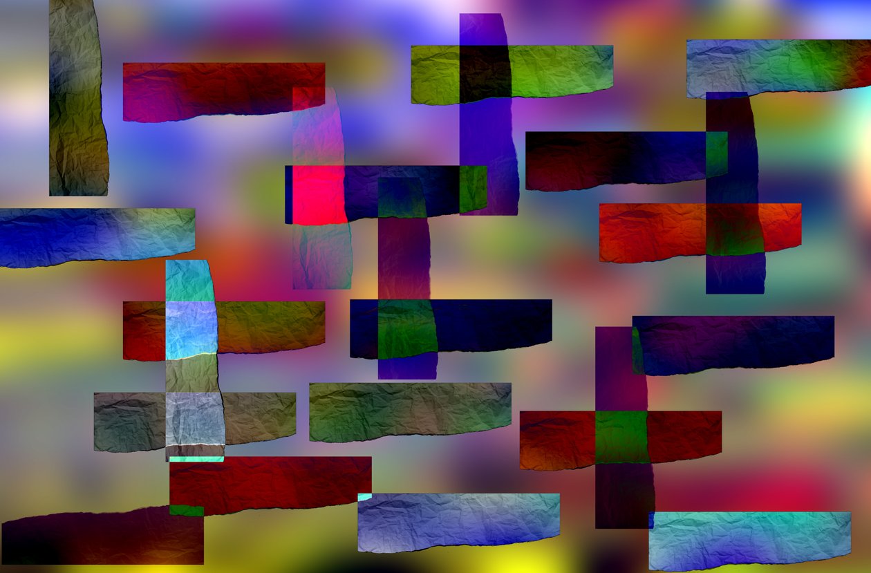 etude #17,2019,(blandet media) av Alex Caminker