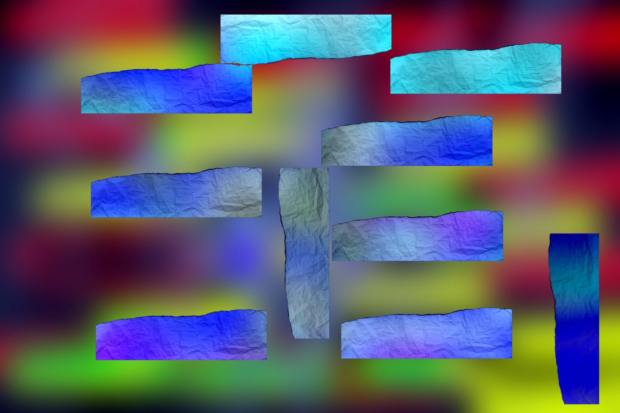 etude #2,2019,(blandet media) av Alex Caminker