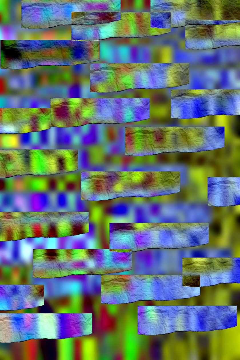 etude #22,2019,(blandet media) av Alex Caminker
