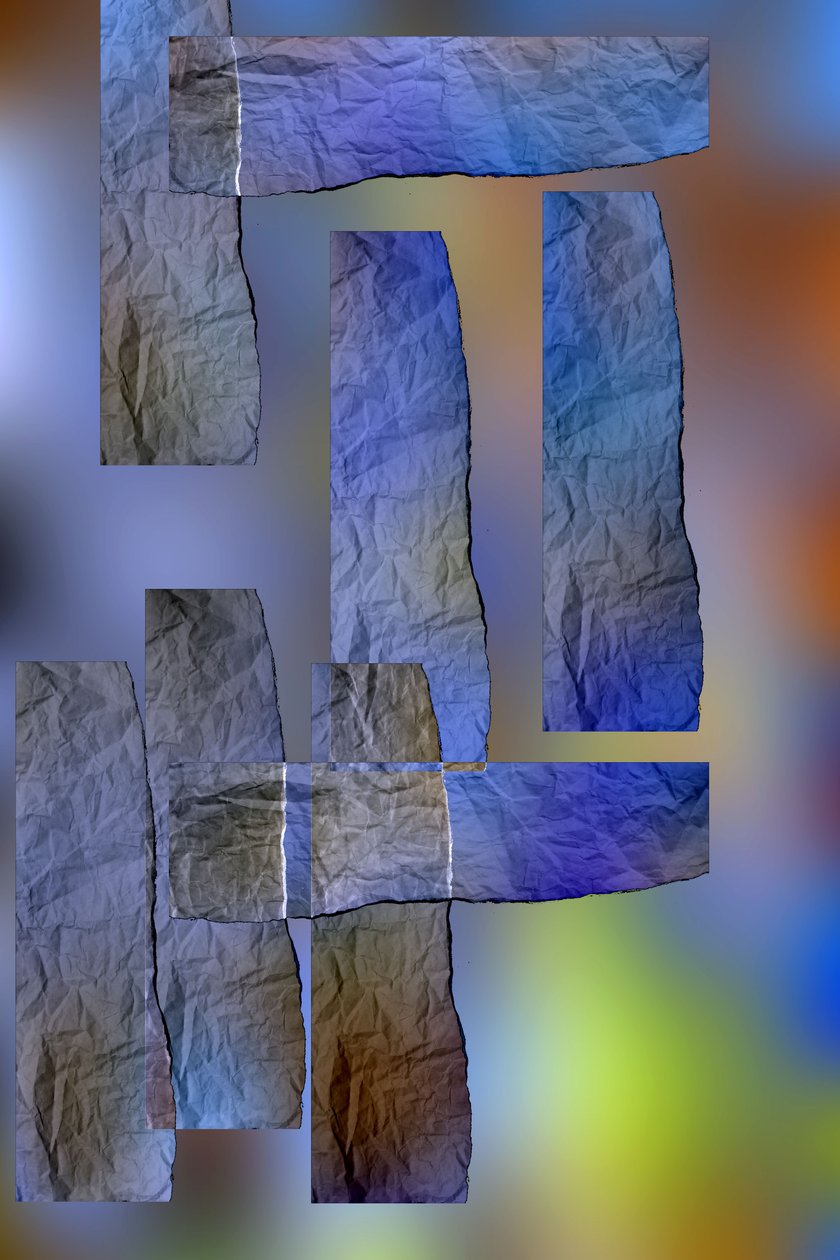 etude #6,2019,(blandet media) av Alex Caminker