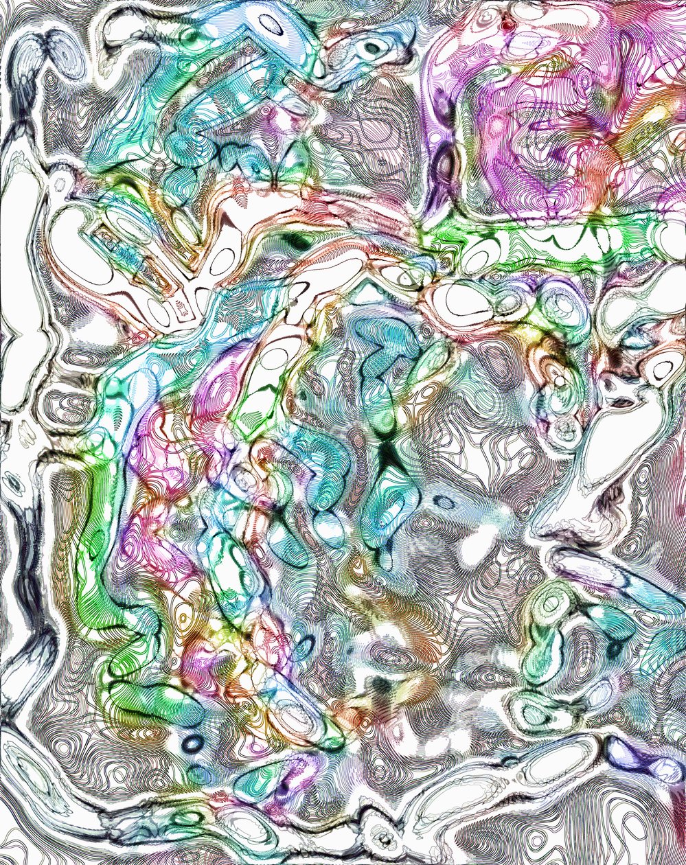 etude II,2019,(digital) av Alex Caminker
