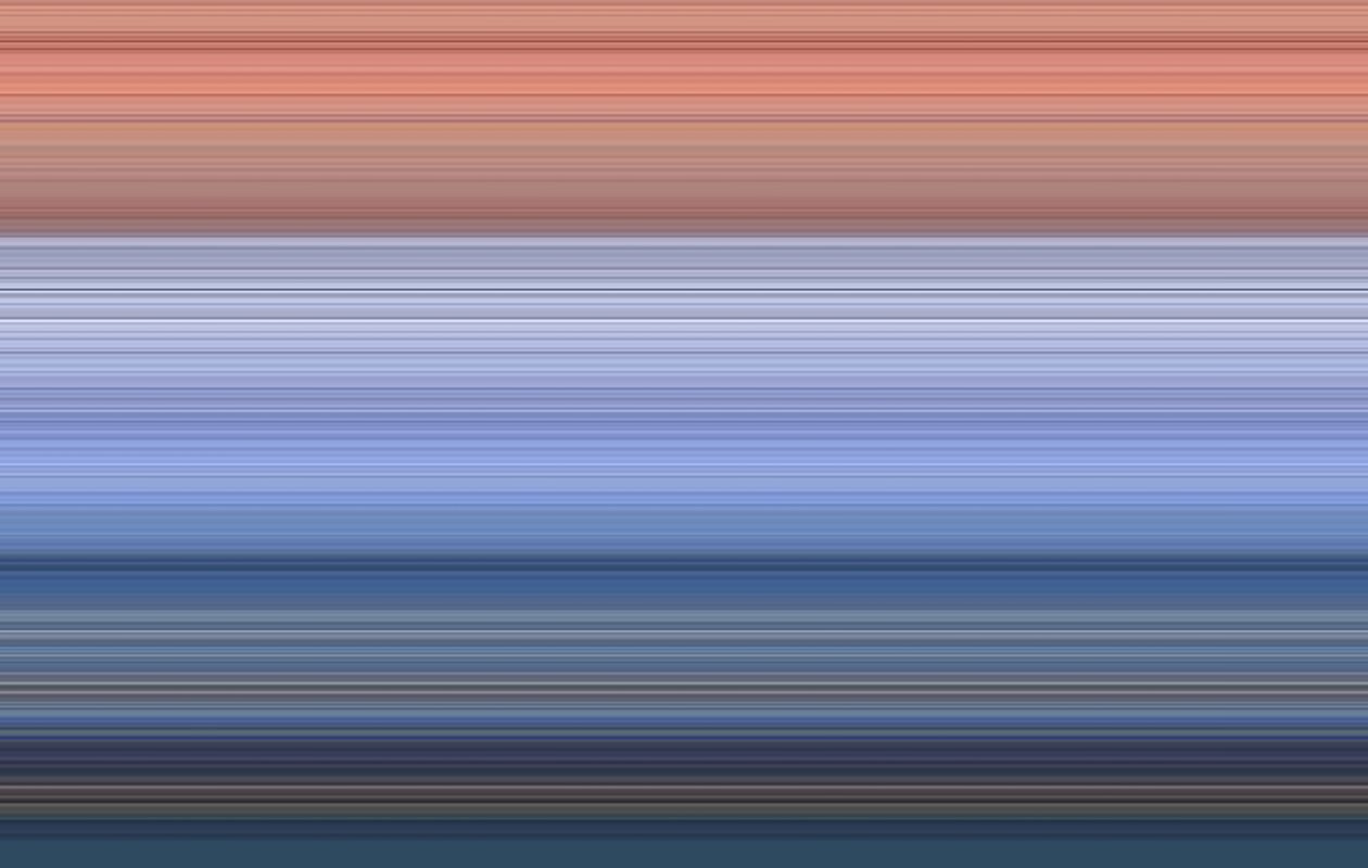 kveld til sjøs, 2017, (digital) av Alex Caminker