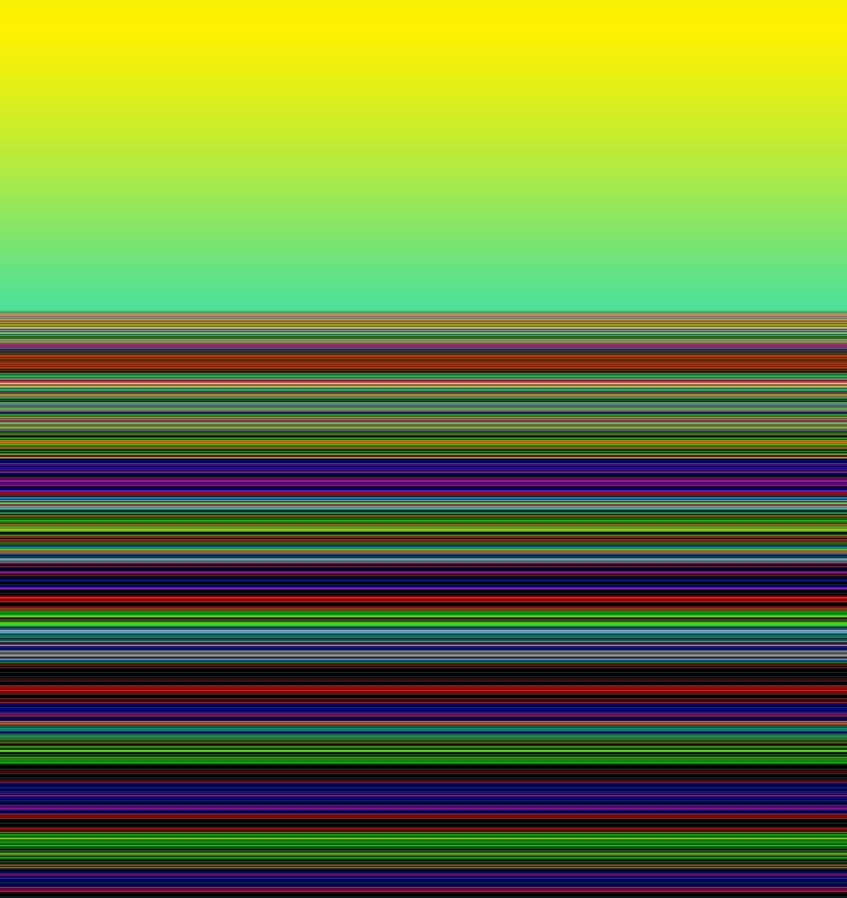 felt om morgenen, 2019, (gradient) av Alex Caminker