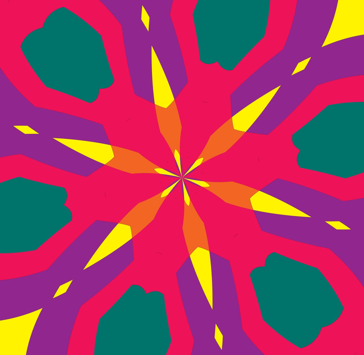 blomster #10,2019,(blandet media) av Alex Caminker