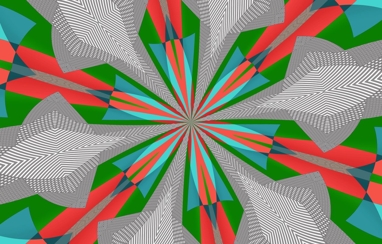 blomster #104,2019,(blandet media) av Alex Caminker