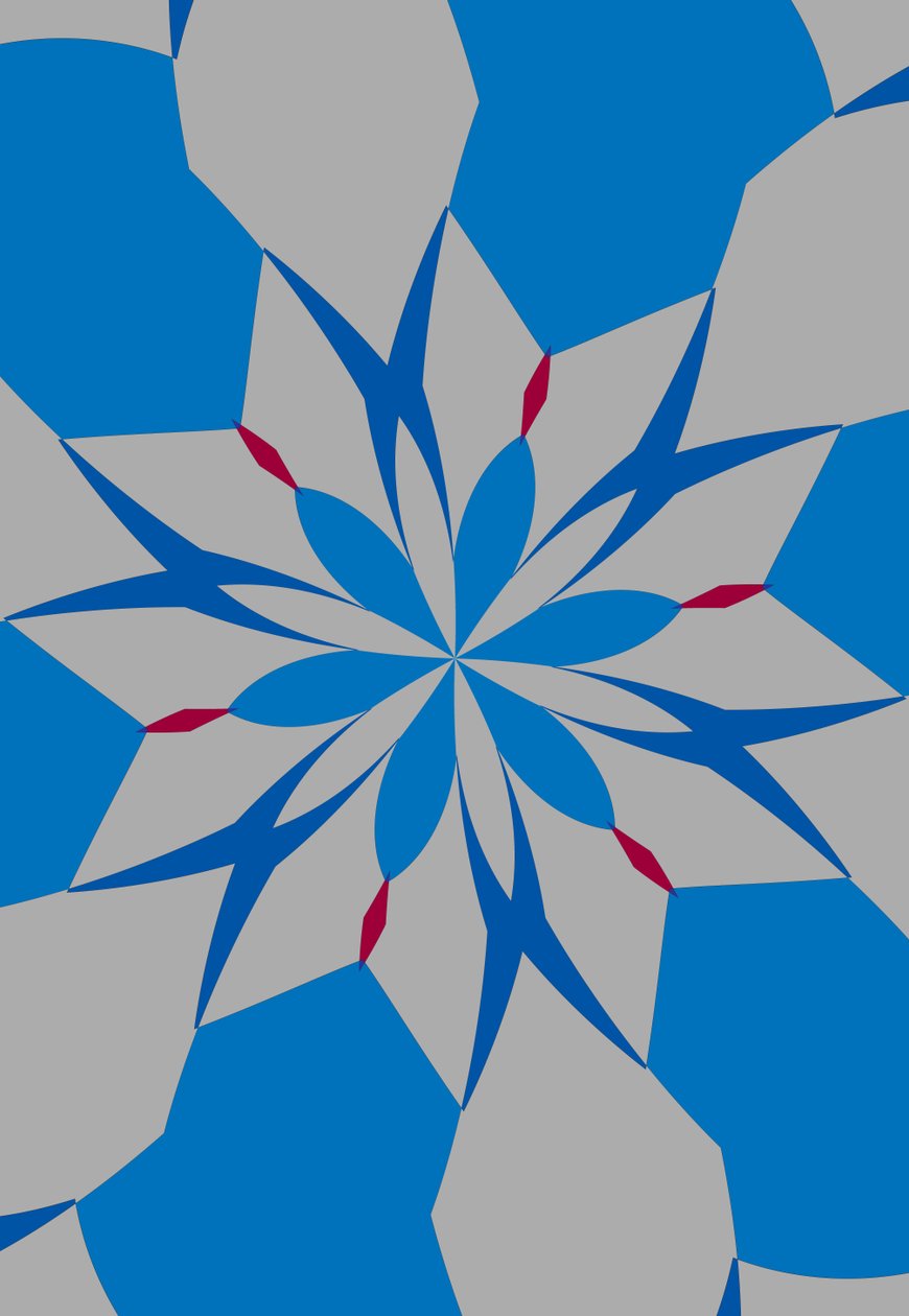 blomster #12,2019,(blandet media) av Alex Caminker