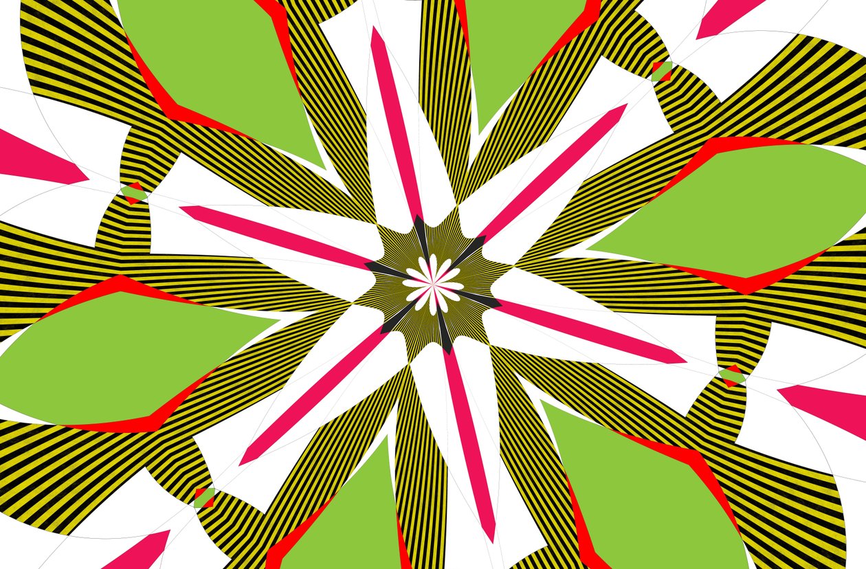 blomster #5,2019,(blandet media) av Alex Caminker