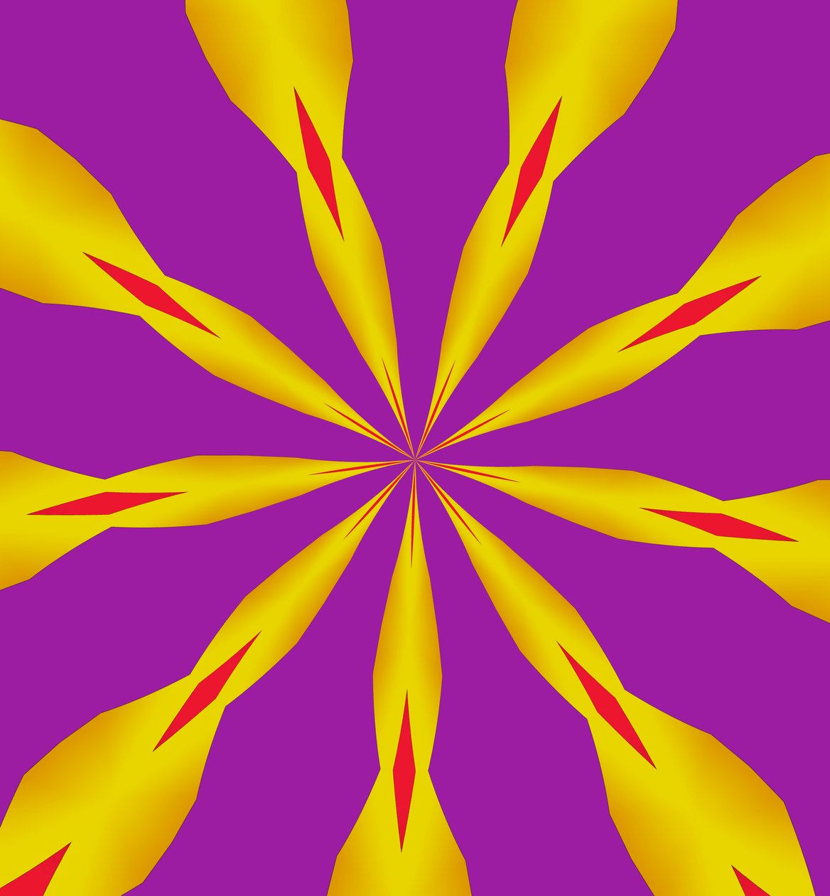 blomster #7,2019,(gradient) av Alex Caminker