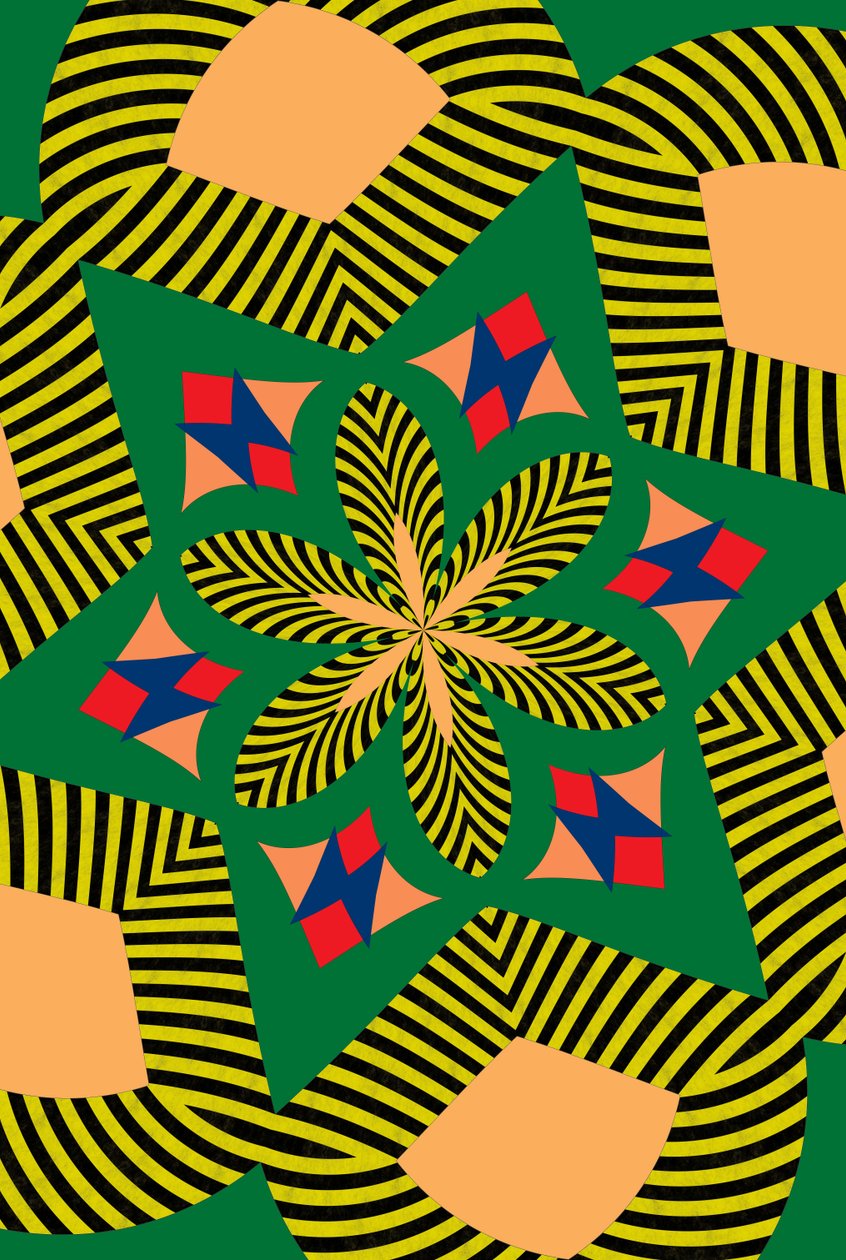 blomster #7,2019,(blandet media) av Alex Caminker