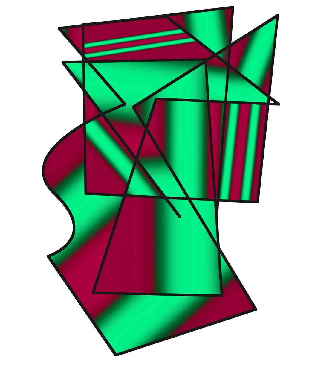 skjult kommunikasjon, 2019, (gradient) av Alex Caminker