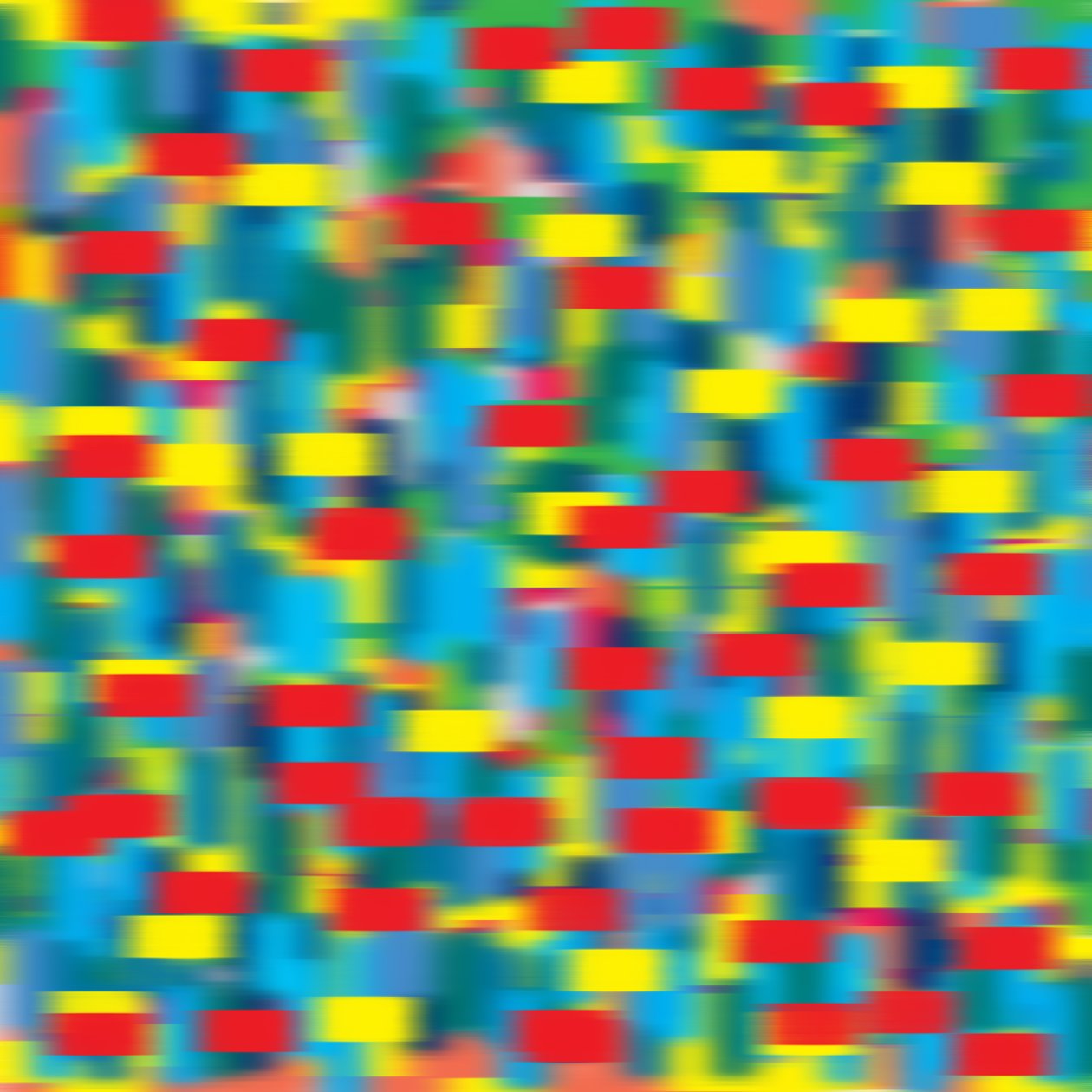 horisontal puantilisme blå, 2019, (fotografi) av Alex Caminker
