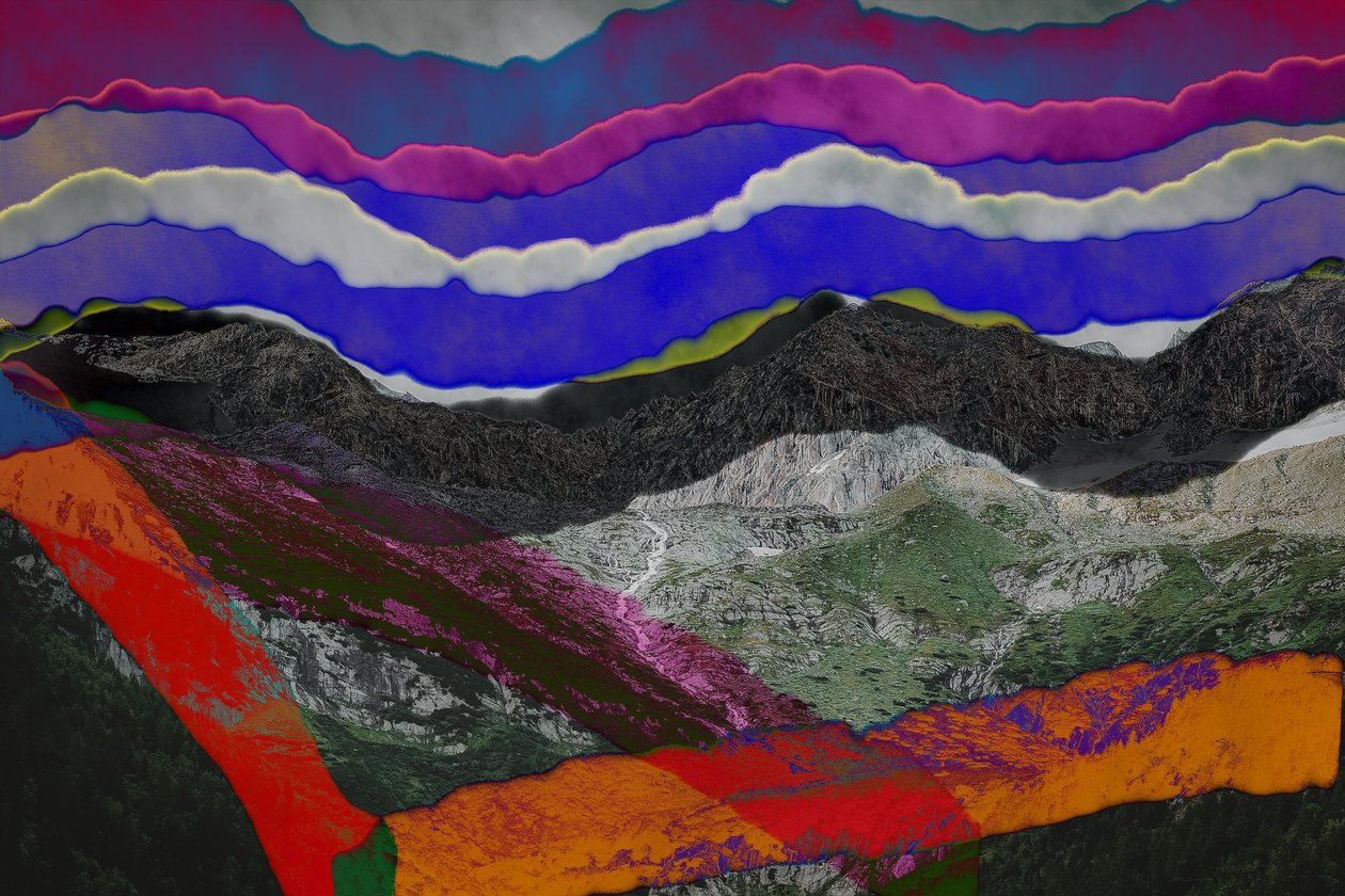 implisitt, 2019, (collage) av Alex Caminker
