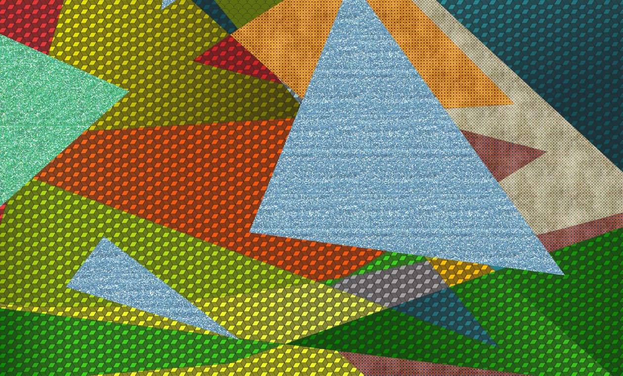 landskap #28,2019,(blandet media) av Alex Caminker