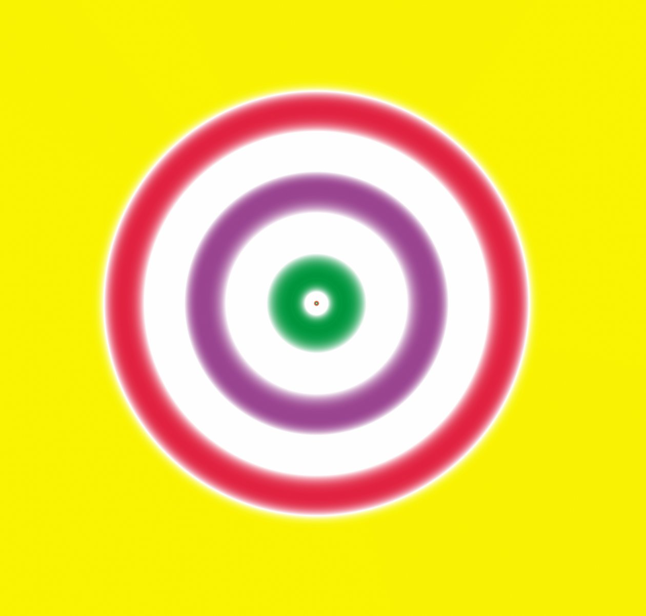 note som et mål, 2019, (gradient) av Alex Caminker