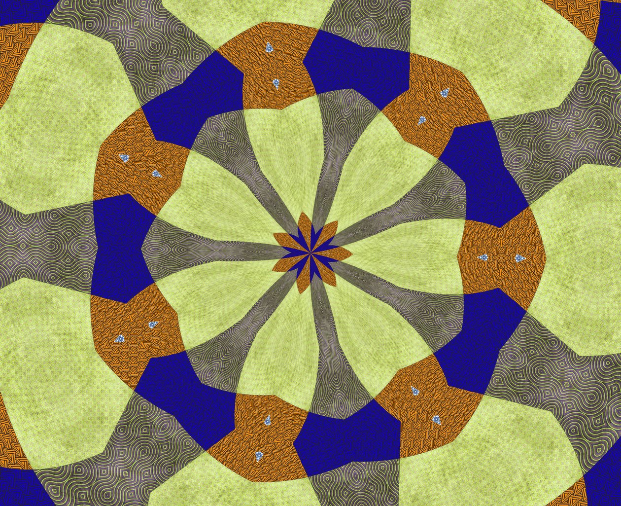 ornament #23,2019,(blandet media) av Alex Caminker