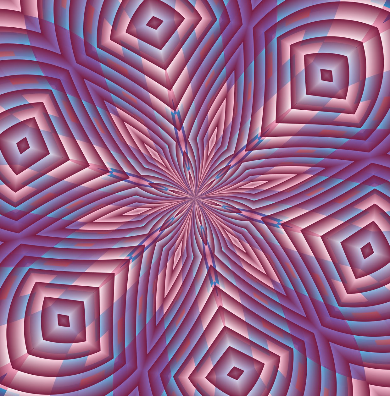ornamenter #103,(blandet media) av Alex Caminker