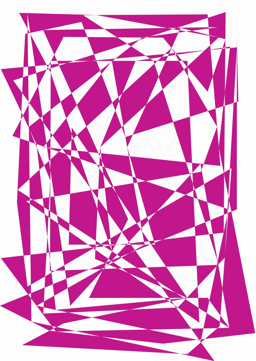 lilla, 2018, (blandet media) av Alex Caminker