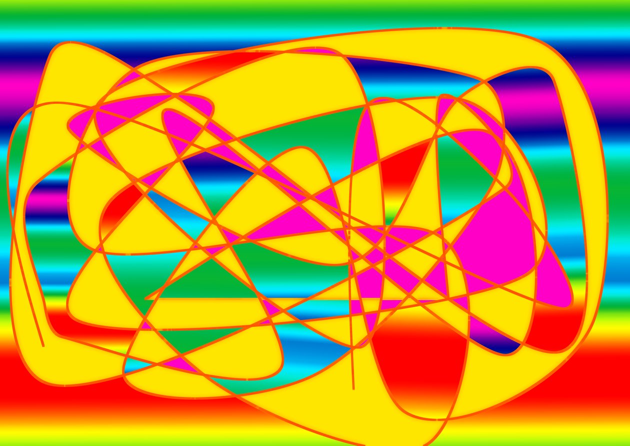 regnbue, 2018, (gradient) av Alex Caminker